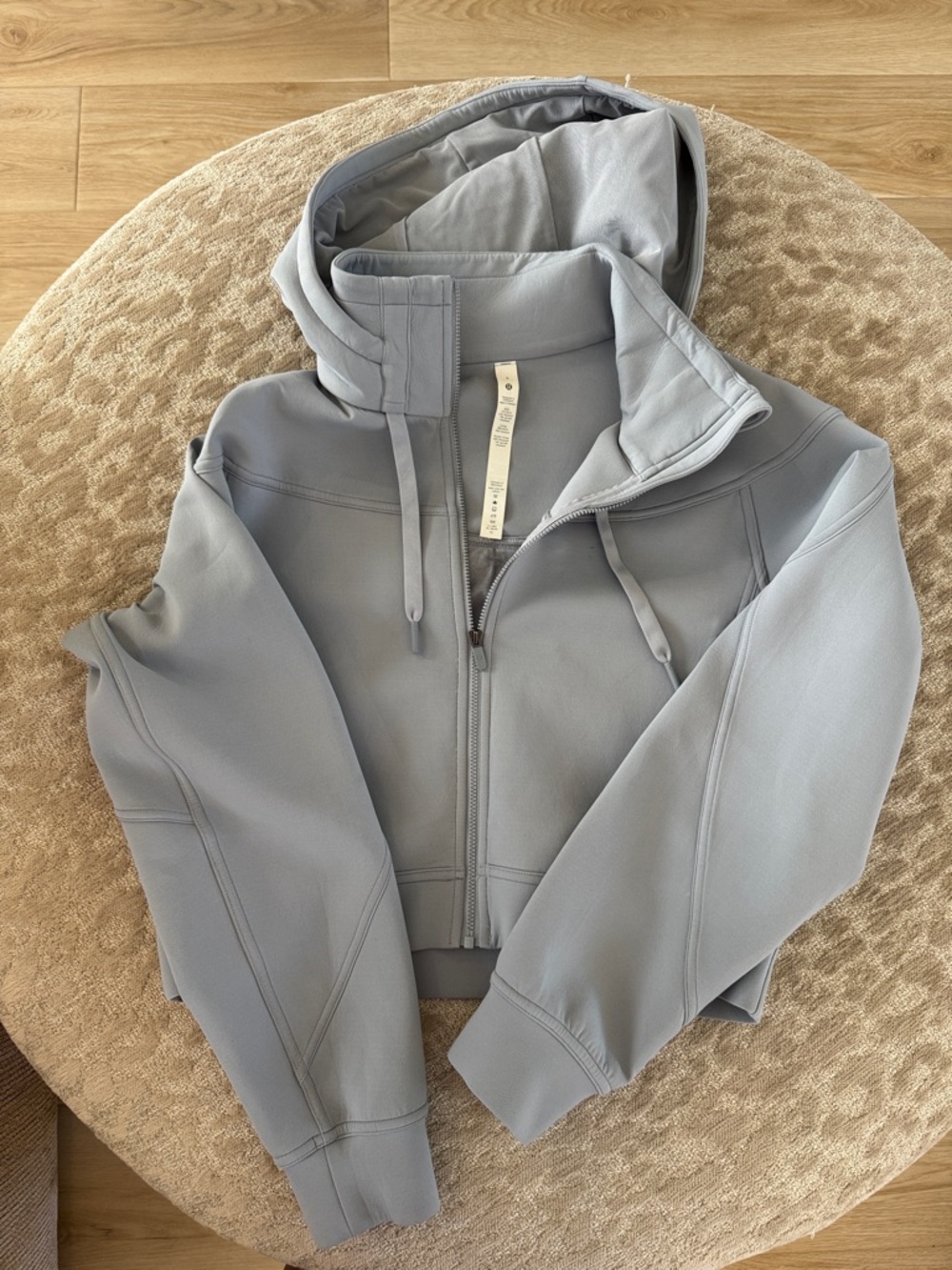 lululemon athletica Light Gray Zip-Up Hoodie
